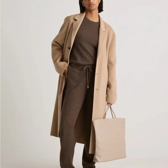 Quince Mongolian Cashmere Crewneck Sweater truffle brown size Sm never worn - Picture 5 of 7